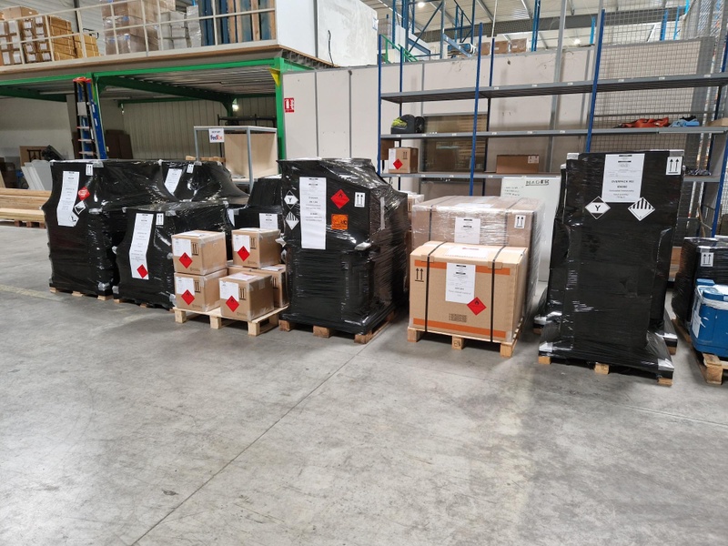 Conditionnement de produits dangereux